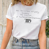 All`s Fair in Love and Poetry T-shirts The Tortured Poets Department 19 Απριλίου Tshirt Swifties Causal βαμβακερά κοντομάνικα μπλουζάκια