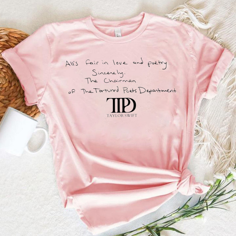 Szerelem- és költészetvásár Pólók The Tortured Poets Department Április 19. Swifties Tshirt Causal Pamut rövid ujjú pólók