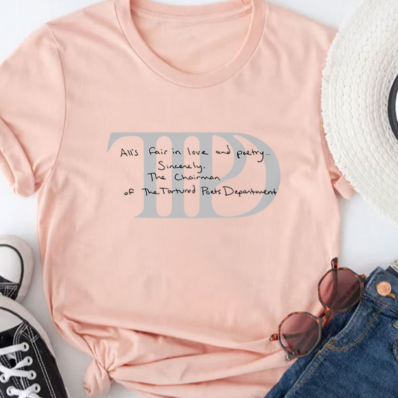 Ortured Poets Department T-krekls TTPD krekli Jauns albums iznācis 19. aprīlis 2 Side Tee Y2k Top Vintage Eras Tour krekls Fans Gift