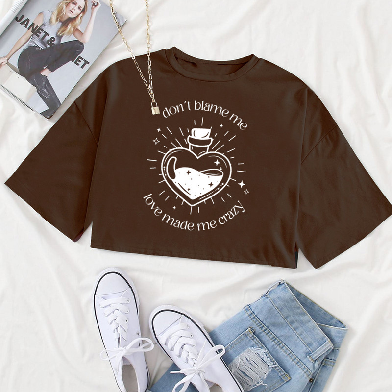 Topuri crop Taylor Dont Blame Me Topuri crop Reputation Music Album Topuri crop Taylor Merch Swift Topuri crop cu mâneci scurte cu mâneci scurte