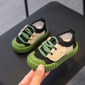 Bērnu apavi meitenēm zēniem kedas Audekls mazuļiem, elpojoši apavi pavasara skriešanas sportam, mīkstas unisex sporta kurpes 1–8 g.