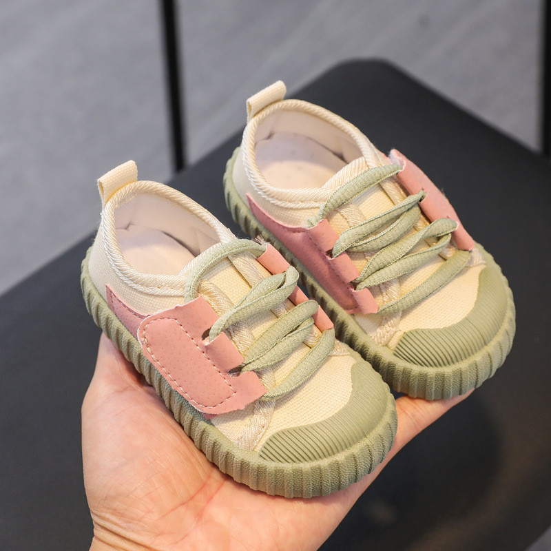 Bērnu apavi meitenēm zēniem kedas Audekls mazuļiem, elpojoši apavi pavasara skriešanas sportam, mīkstas unisex sporta kurpes 1–8 g.