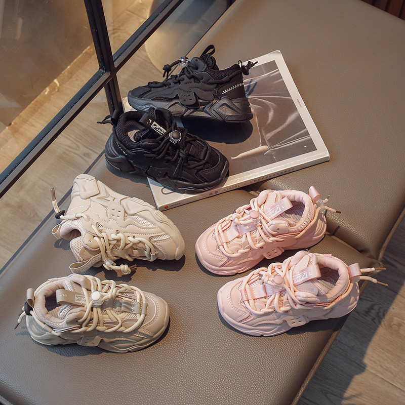 Bērnu sporta apavi Tīkla biezas kedas zēniem, meitenēm, neslīdošiem, maziem bērniem, skriešanas apaviem, skolas tenisam 4-16 g. pavasara vasara