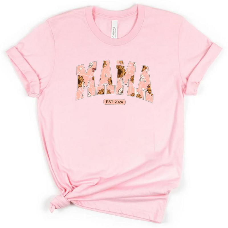 T krekls Mammas sieviešu apģērbs ar burtiem apdrukāts T-krekls vasaras jautri ikdienišķs ērts apaļš kakla augšējais Mātes dienas dāvana