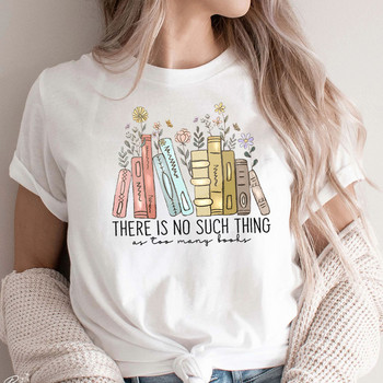 Bookish T-shirt Bookish Boho Wildflower Βιβλίο ανάγνωσης Tee Δώρο για δασκάλους Βιβλιολάτρης Γενέθλια It\'s A Lovely Women Clothing Y2K