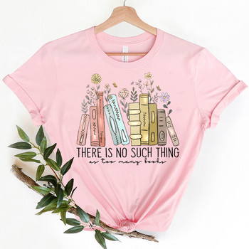 Bookish T-shirt Bookish Boho Wildflower Βιβλίο ανάγνωσης Tee Δώρο για δασκάλους Βιβλιολάτρης Γενέθλια It\'s A Lovely Women Clothing Y2K