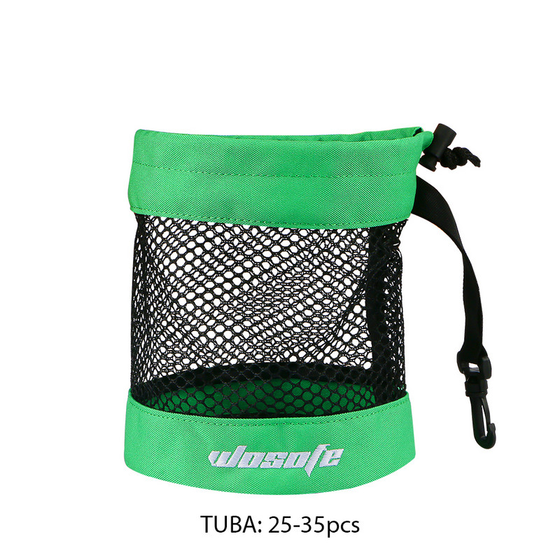 1 sac pentru mingi de golf, geantă pentru minge din nailon pentru depozitare, suport pentru șnur, cu clemă de plastic suspendată, convenabil de agățat pe geanta de golf