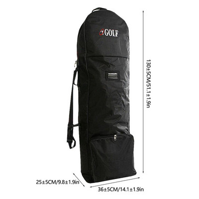 Geantă de călătorie pentru golf cu roți Accesorii pentru golf, husă de călătorie pentru club de golf, curea reglabilă, dimensiune universală, geantă pentru aviație de golf