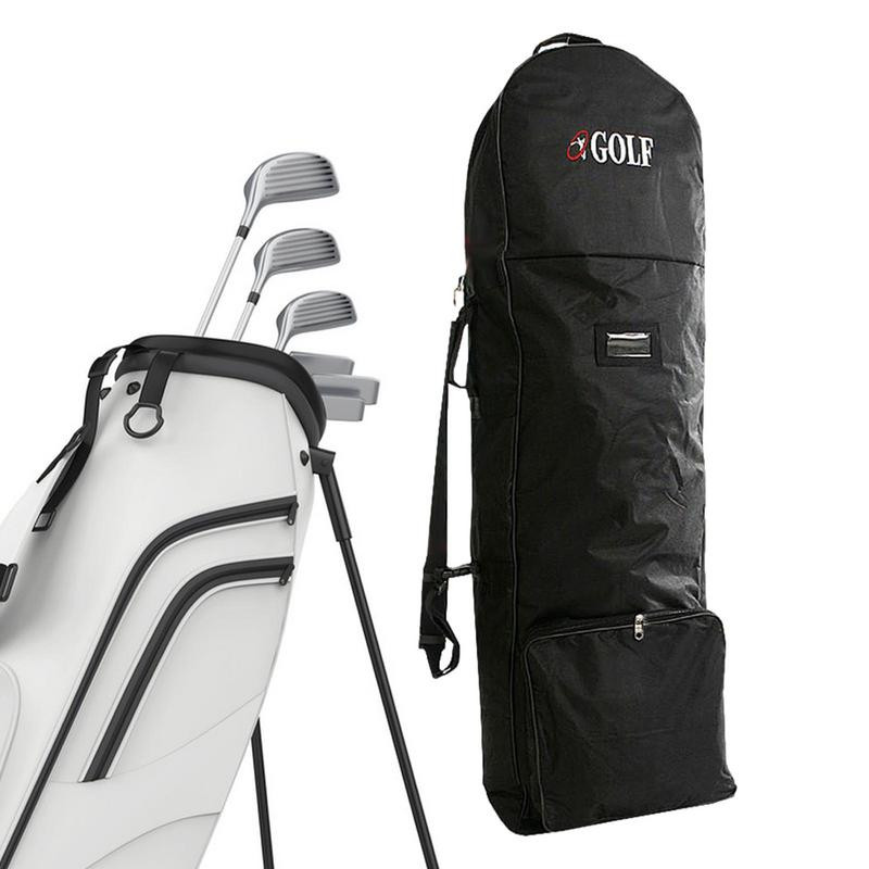 Geantă de călătorie pentru golf cu roți Accesorii pentru golf, husă de călătorie pentru club de golf, curea reglabilă, dimensiune universală, geantă pentru aviație de golf