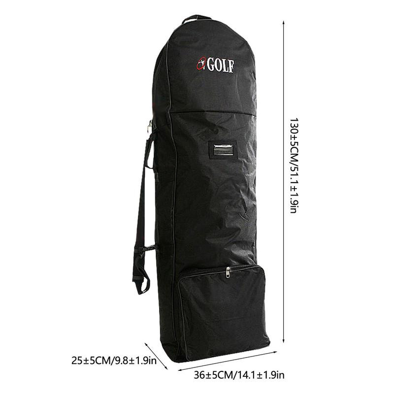 Geantă de călătorie pentru golf cu roți Accesorii pentru golf, husă de călătorie pentru club de golf, curea reglabilă, dimensiune universală, geantă pentru aviație de golf