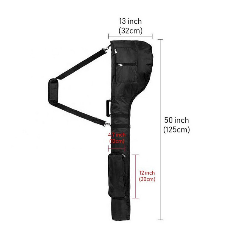 Pārnēsājama golfa kluba soma 600D Oksfordas auduma ūdensnecaurlaidīga liela ietilpības salokāma soma Golfa soma Golfa piederumi
