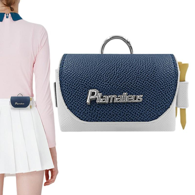 Golfa bumbiņu uzglabāšanas rokassomiņa Mini kabatas golfa vidukļa turētāja soma Pārnēsājami golfa treniņu piederumi vīriešiem Sievietēm golfa spēlētāja sporta dāvana