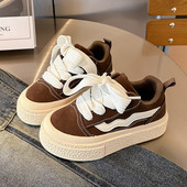 Audekla apavi bērniem 2024. gada pavasaris, rudens, jauna mode, svītraini, mīksti zēnu sporta apavi studentiem, vieglas čības meitenēm