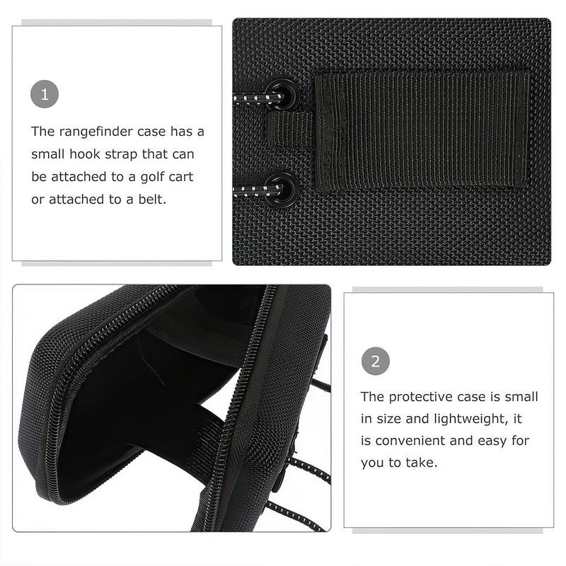 Golfa tālmēra soma Golfa tālmēra futrālis ar karabīni universālo golfa tālmēra turētāju, kas ir savietojams ar lielāko daļu tālmēru
