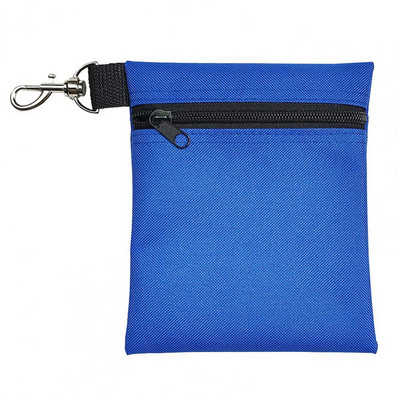 Golflabda hordtáska homárcsattal, hordozható golfpóló tartóval cipzáras golflabda deréktáska 7 normál labda tárolására