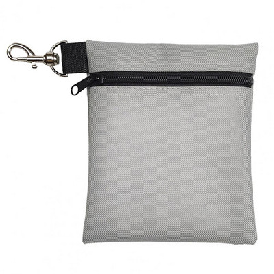 Golflabda hordtáska homárcsattal, hordozható golfpóló tartóval cipzáras golflabda deréktáska 7 normál labda tárolására