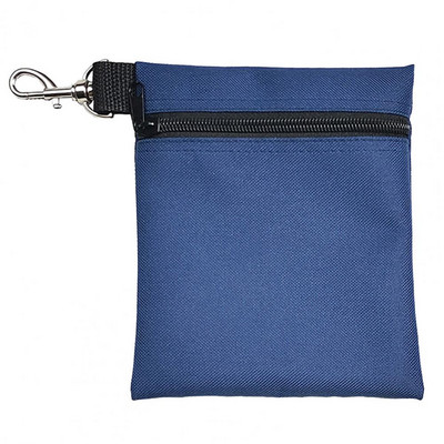 Golflabda hordtáska homárcsattal, hordozható golfpóló tartóval cipzáras golflabda deréktáska 7 normál labda tárolására