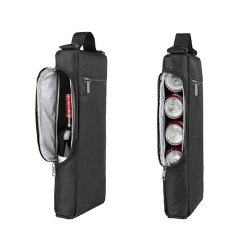 Melna golfa alus uzmava Golfa dzesētāja soma Golfa piederumi Alus piedurkne Liela ietilpība Oksfordas auduma izolēta dzesētāja uzmava āra