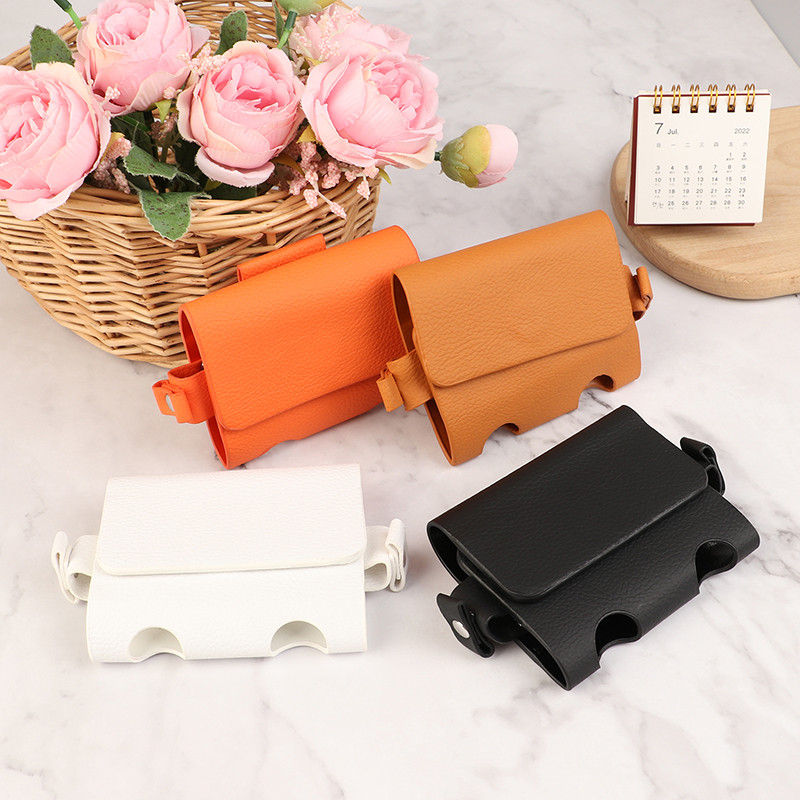 Golfa bumbas ādas soma āra sporta golfa vidukļa soma Golf Tee Mini Pocket Golf Viegla ādas soma Golfa sporta piederumi