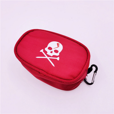 Mini rāvējslēdzējs SKULL Maza golfa bumbu soma Golfa aksesuāri Somas Sporta preces Pārnēsājamas kabatas 3 krāsas