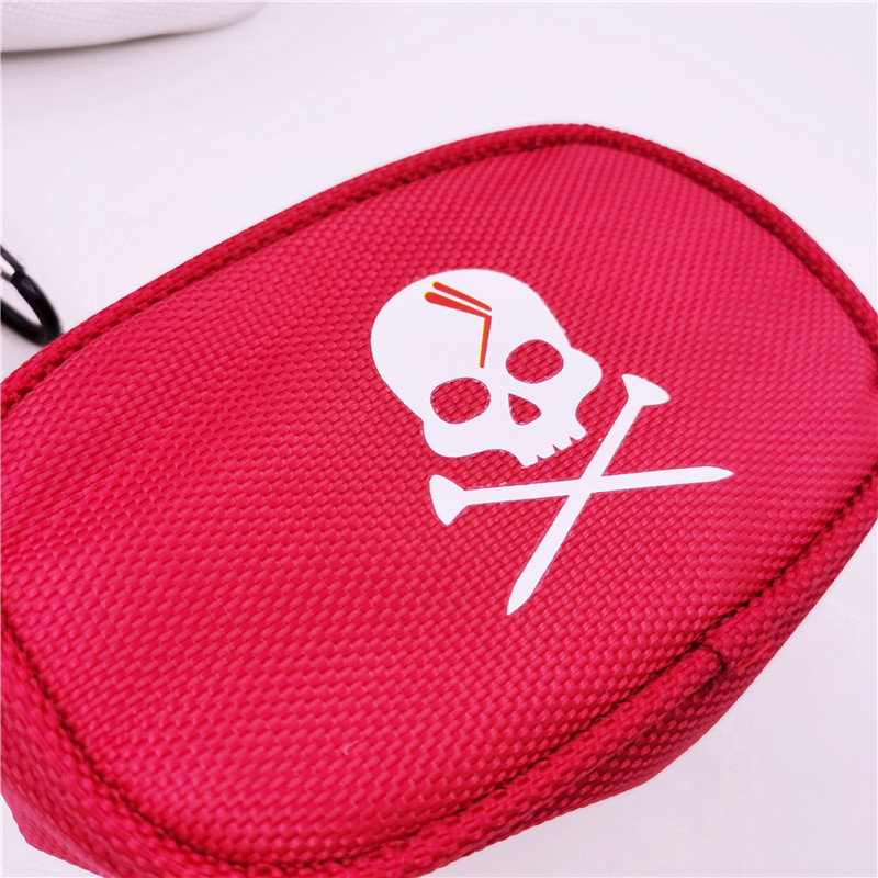 Mini rāvējslēdzējs SKULL Maza golfa bumbu soma Golfa aksesuāri Somas Sporta preces Pārnēsājamas kabatas 3 krāsas