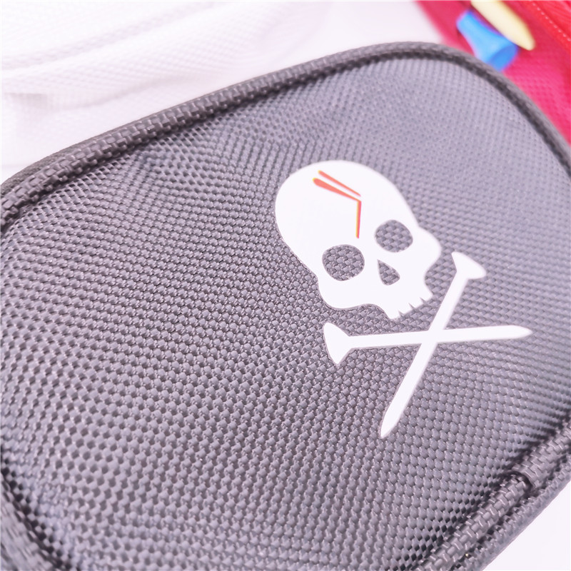 Mini rāvējslēdzējs SKULL Maza golfa bumbu soma Golfa aksesuāri Somas Sporta preces Pārnēsājamas kabatas 3 krāsas