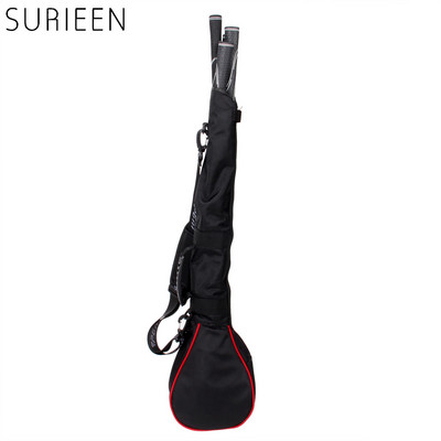 SURIEEN Genți de golf pentru antrenament în aer liber, geantă pentru pistol de golf, ambalată, design pliabil, portabil - poate stoca 3 crose de golf