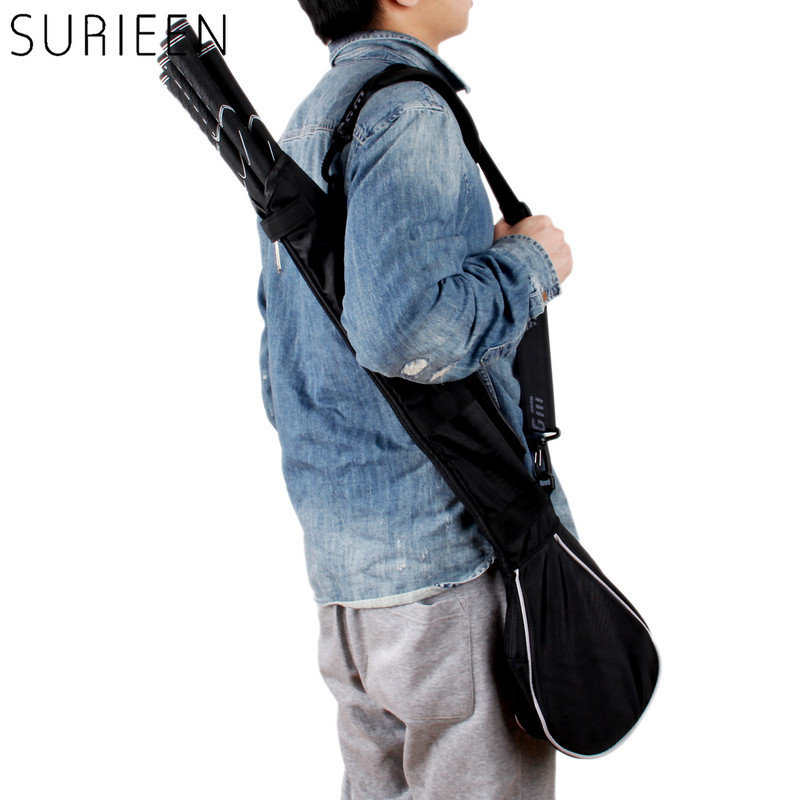 SURIEEN Genți de golf pentru antrenament în aer liber, geantă pentru pistol de golf, ambalată, design pliabil, portabil - poate stoca 3 crose de golf