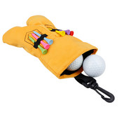 Pārnēsājams neliels golfa tējbumbiņu turētājs maisiņš Šķiedras uzglabāšanas soma piederumi