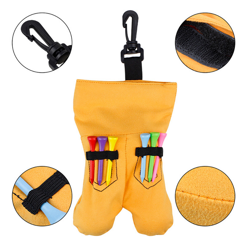 Pārnēsājams neliels golfa tējbumbiņu turētājs maisiņš Šķiedras uzglabāšanas soma piederumi