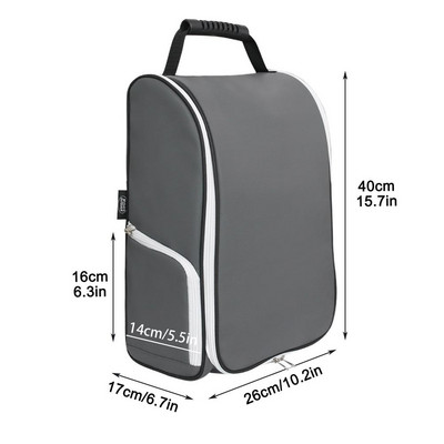 Geantă portabilă pentru pantofi de golf, geantă de transport din piele PU Suport pentru minge de golf, husă ușoară, respirabilă, geantă de tricou Accesorii sportive