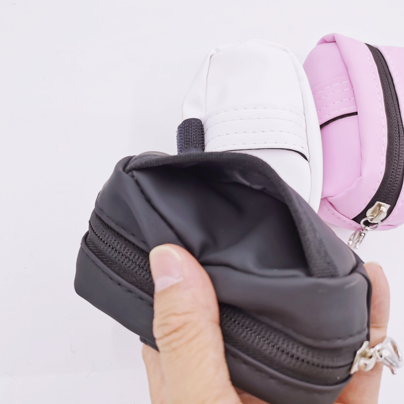 Mini torbica s patentnim zatvaračem Mala golf loptica Torbica oko struka s 3 majice 11x6x7cm džepovi s oznakom kostura 3 boje