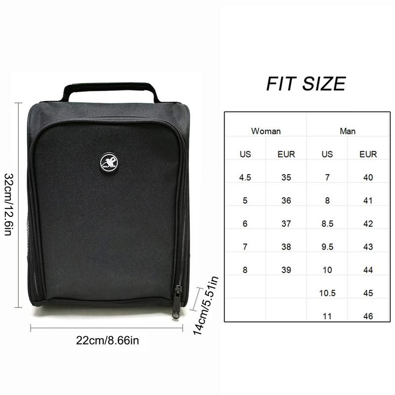 Genți pentru pantofi de golf Geantă portabilă pentru pantofi Geantă pentru pantofi sport ușor cu fermoar Genți pentru pantofi de călătorie impermeabile Rechizite pentru golf