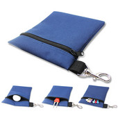 CRESTGOLF torba za golf majice 14*17 CM torbica s lopticama na patentni zatvarač s metalom Pohranite svoje majice savršen dar za golf igrače 2 boje