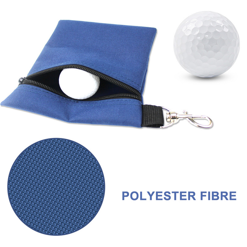 CRESTGOLF torba za golf majice 14*17 CM torbica s lopticama na patentni zatvarač s metalom Pohranite svoje majice savršen dar za golf igrače 2 boje