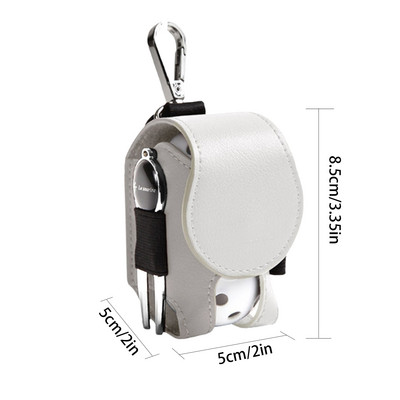 Jauns 1gab mini kabatas ādas golfa bumbiņu uzglabāšanas maisiņš, pārnēsājama golfa vidukļa turētāja soma