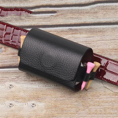 Golf labdatáska kültéri táskák utazási tok Hordozható derék tárolótáska PU bőr golfsportokhoz 2 labda és 4 golfpóló elfér