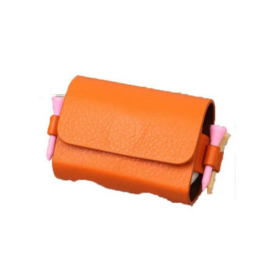 Golf labdatáska kültéri táskák utazási tok Hordozható derék tárolótáska PU bőr golfsportokhoz 2 labda és 4 golfpóló elfér