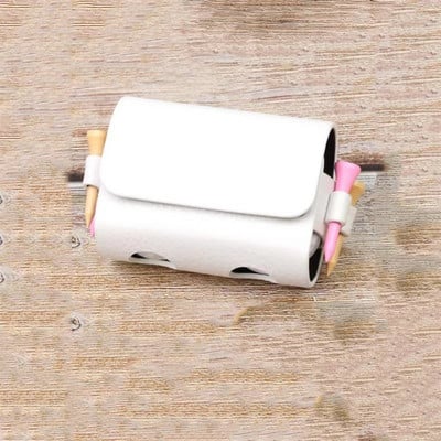 Golf labdatáska kültéri táskák utazási tok Hordozható derék tárolótáska PU bőr golfsportokhoz 2 labda és 4 golfpóló elfér