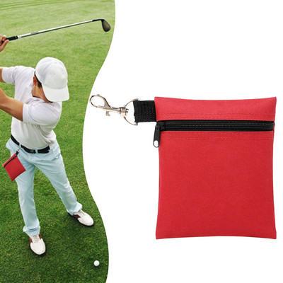 Golfa bumbas vidukļa soma treniņu palīglīdzeklis rāvējslēdzējs golfa bumbiņu savācējs golfa tējas turētāja maisiņš Golfa kabata āra sporta golfa divot rīkam