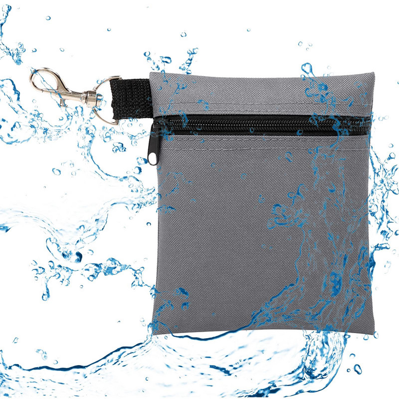 Golfa bumbas vidukļa soma treniņu palīglīdzeklis rāvējslēdzējs golfa bumbiņu savācējs golfa tējas turētāja maisiņš Golfa kabata āra sporta golfa divot rīkam