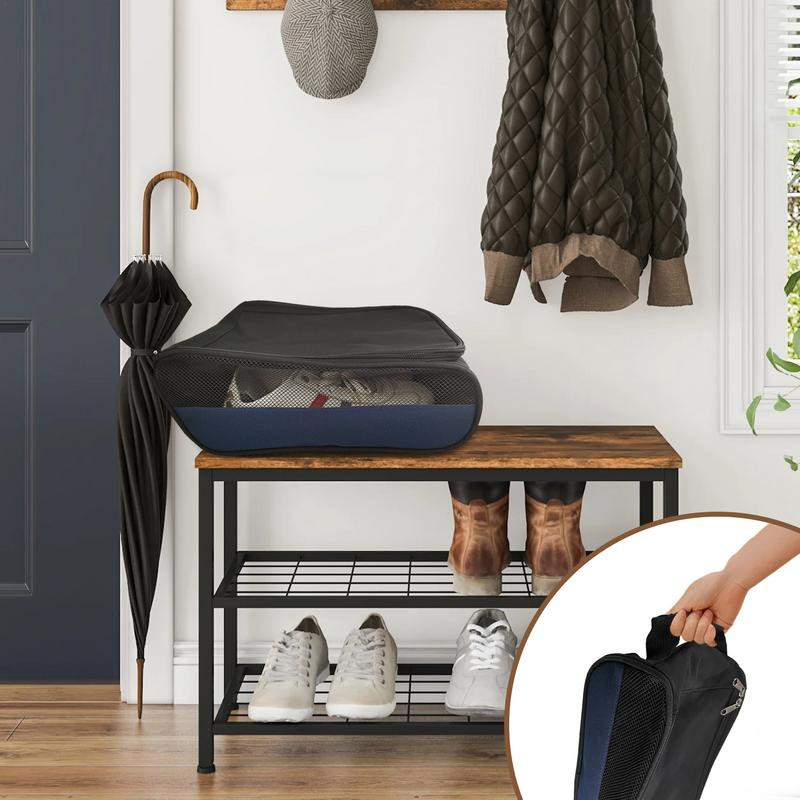 Pārnēsājama golfa apavu soma Oksfordas auduma apavu nēsāšanas somas Rokassomas Putekļu necaurlaidīga ceļojumu apavu uzglabāšanas soma ceļojumiem golfa kempingā