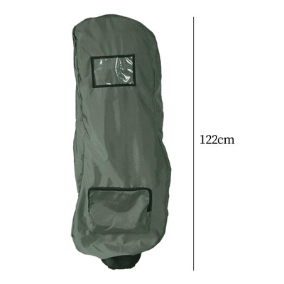 Golfa somas lietus pārsegs, ūdensnecaurlaidīgs golfa nūju futrālis Golfa somas lietusmēteļa aizsarguzmava golfa ratu kluba treniņu laukumam ārā