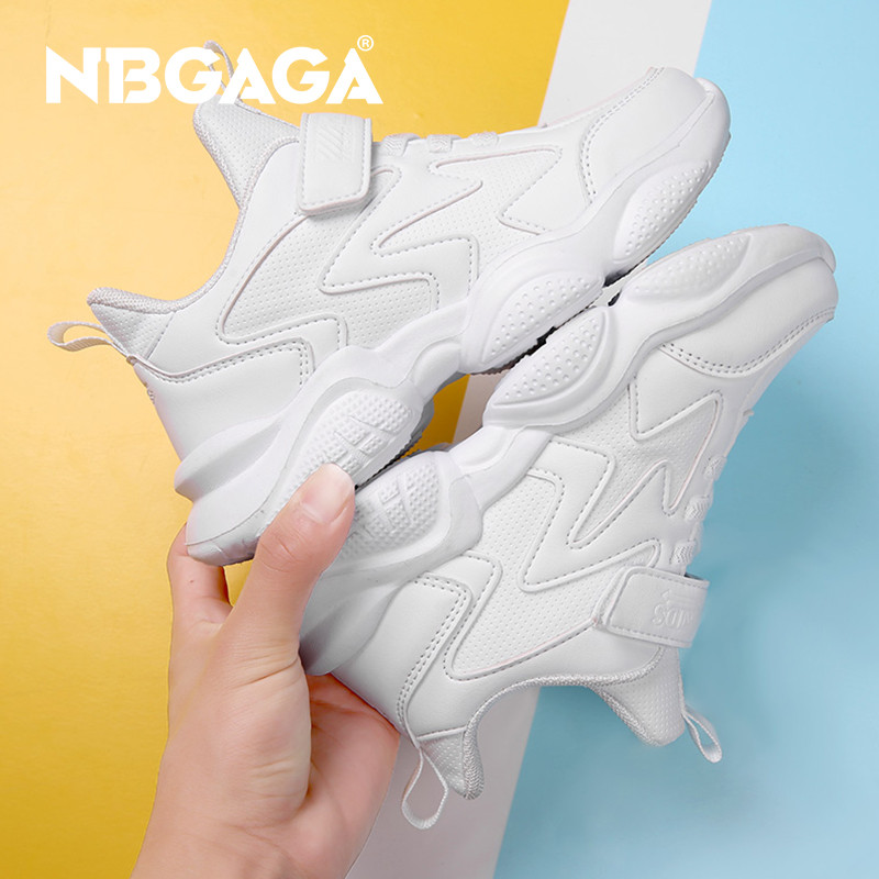 Meiteņu apavi rudens zēniem balti apavi ikdienas skriešanai bērniem, neslīdoši mīksta zole kedas Bērnu tenisa skolas āra sporta apavi