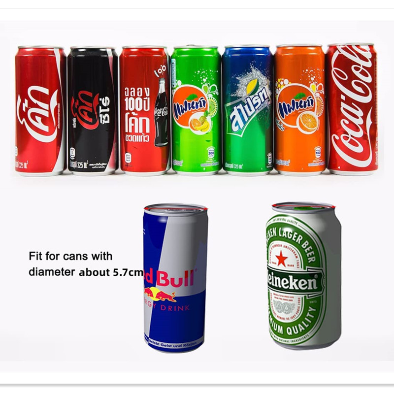 Regulējams piekarināms sodas kārbu organizators Ledusskapis kannas Uzglabāšana, sakraušana Pop Dozators Ledusskapis Alus Dzērienu Turētājs Ēdienu organizators