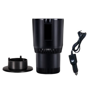 DC 12V sildītājs dzesētājs Viedās automašīnas krūze Automašīnas apsildes dzesēšanas kauss 2-in-1 Automašīnas biroja krūzes turētājs dzesēšanas dzērienu ceļojumu dzērienu skārdenes
