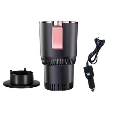 DC 12V sildītājs dzesētājs Viedās automašīnas krūze Automašīnas apsildes dzesēšanas kauss 2-in-1 Automašīnas biroja krūzes turētājs dzesēšanas dzērienu ceļojumu dzērienu skārdenes