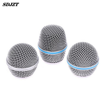 1PC Смяна на микрофонна глава Steel SM58 Mesh Ръчен микрофон Grill Mesh Head Пасва на Shure Beta 57A 58A 87A 845S 945