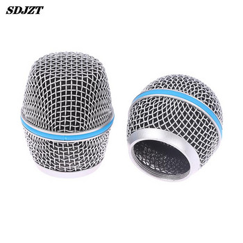 1PC Смяна на микрофонна глава Steel SM58 Mesh Ръчен микрофон Grill Mesh Head Пасва на Shure Beta 57A 58A 87A 845S 945