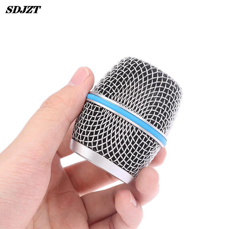 1 db mikrofon cserefej acél SM58 hálós kézi mikrofon Grill hálós fej, illik Shure Beta 57A 58A 87A 845S 945
